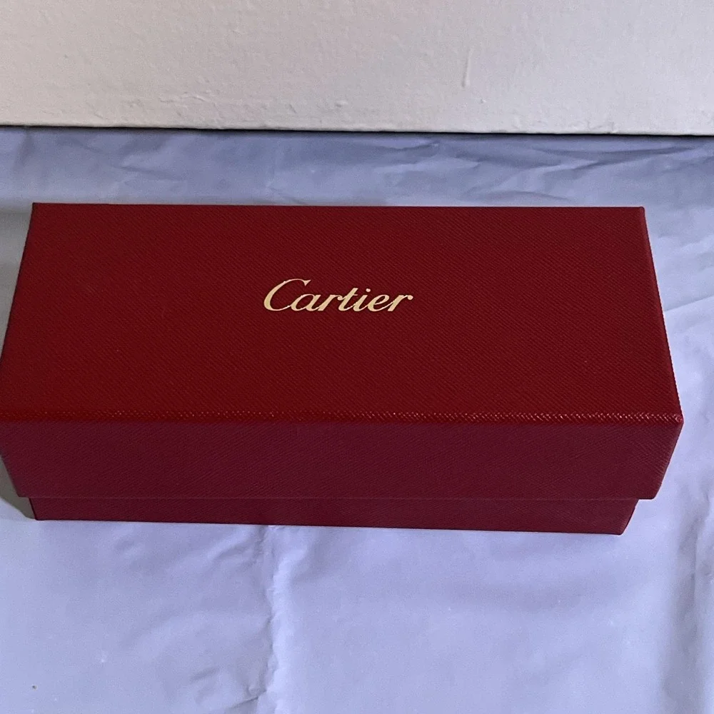 Cartier Sunglasses Mens Gold Gray Aviator Metal CT0110S 008 Made In France